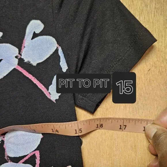 Desigual Women's black short-sleeved straight cut dress artsy floral print X-Sm - Picture 6 of 7